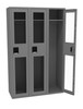 Tennsco CSL-151872-C Steel Single Tier 3 Wide C Thru Locker without Legs 45x18x72