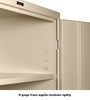 Tennsco 1870 Deluxe Storage Cabinet with 5 Openings 36x18x78