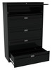 Tennsco LPL4260L50 Combination 4 Fixed and 1 Retractable Drawer Lateral File 42x18x65