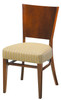 Grand Rapids Chair W504-V21 Wood 18 Inch Melissa Half Pullman Seat Chair with Solid Back