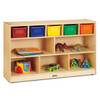 Low Combo Mobile Storage Unit - Jonti-Craft (colored bins)