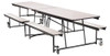 Mobile Rectangle Cafeteria Table with Benches - NPS