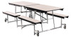 Mobile Rectangle Cafeteria Table with Benches - NPS