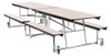 Mobile Rectangle Cafeteria Table with Benches - NPS