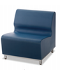 Norix Furniture HN820/HN855 Hondo Nuevo Armless 24 Inch Chair with Steel Base Legs