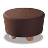 Hondo Nuevo Round Ottoman with Molded Wood Grain Legs - Norix HN845/HN860 Hondo Nuevo Round Ottoman with Molded Wood Grain Legs - Norix HN845/HN860