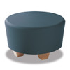 Hondo Nuevo Round Ottoman with Molded Wood Grain Legs - Norix HN845/HN860 Hondo Nuevo Round Ottoman with Molded Wood Grain Legs - Norix HN845/HN860