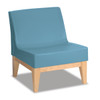 Forté Lounge Armless Chair with Wood Base - Norix FC630/FC680 Forté Lounge Armless Chair with Wood Base - Norix FC630/FC680