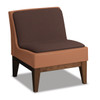 Norix Furniture FC630/FC680U Forté Lounge Armless Upholstered Chair with Wood Base