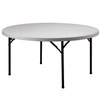 KI VL.48R.BL.WH ValueLite Round Folding Table 48 Inch