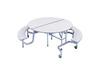 ADA Accessible Octagon Mobile Bench Cafeteria Table - AmTab MBOC604
**ADA Accessibility Sold Separately**