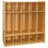 Floor Lockers With Cubbies - Tot Mate TM243 (Toddler - Maple)