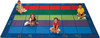 Carpets for Kids 8600 Premium Collection Colorful Places Seating Rug 6' x 9' Seats 25 