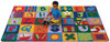 Carpets for Kids 3801 Premium Collection Toddler Alphabet Blocks Rug 4' x 6'