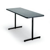 P155ST Portico Rectangular T Base Fixed Height Folding Leg Table 18 x 60 by KI