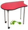 Interlox CURL Single Student Desk with Laminate Top and Spray Edge - USACapitol 0CURLSE