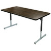 Rectangular Adjustable T-Leg High Pressure Pedestal Table - Allied T5 Series