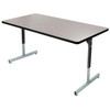 Rectangular High Pressure Laminate T-Leg Pedestal Table with Adjustable Height - Allied USA T5 Series
Grey Nebula 