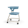 KI Ruckus RKV100H18NB Polypropylene  Chair With Casters 18 Inch Seat Height