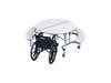 Round Mobile Bench Cafeteria Table - AmTab MBR604
**ADA Accessibility Sold Separately - Props Not Included**