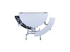 Round Mobile Bench Cafeteria Table - AmTab MBR604
**ADA Accessibility Sold Separately**