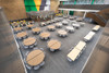 Environmental of Round Mobile Cafeteria Table - AmTab
**Props Not Included**