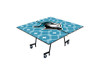 Square Mobile Cafeteria Table - AmTab