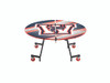 Oval Mobile Cafeteria Table - AmTab MOV72
**Custom Logo Top Sold Separately**