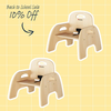 Foundations Simple Sitter Durable Baltic Birch Chair Pack of 2