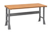 Compressed Wood Top Workbench with Fixed Height Flared Legs - Tennsco