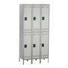 Safco 5526GR Double Tier Locker Three Column - Gray