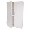Whitney Brothers WB0665 White Tall and Wide Wall Cabinet  50"W x 15"D x 77.25"H
