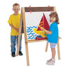 Jonti-Craft 0218JC Birch Double Adjustable Easel 32"W x 24"D x 46"H