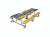 Ocean Waves Mobile Bench Cafeteria Table - AmTab MBOWT1
**Logo Top Sold Separately**