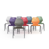 Paragon AND-READY-4L14C Child Four Leg Stack Chair with Casters color options