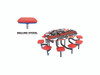 Elliptical Mobile Stool Cafeteria Table - AmTab
**Logo Top Sold Separately**