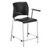 Cafetorium Plush Vinyl Counter Stool - NPS 8710C-11-10 **Optional Armrests - Stools No Longer Stackable**