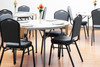 Deluxe Silhouette Back Fabric Stack Chair - NPS 9300 **Additional Chairs and Furniture Sold Separately**