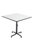 AmTab Mobile EZ Tilt Square Café Table with Adjustable Height