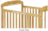 Next Gen Serenity Fixed-Side Wooden Crib - Foundations 2532040 - shows Fixed-side  with Fixed-side End Rail 