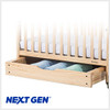 Foundations 2533040 Next Generation Serenity Compact Crib with Fixed-side Rail and Mirror End Panel with natural finish 