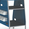 Fixed Height Maker Invent Tables with High Pressure Laminate Top 30 D x 46 W  with Two internal Shelves 