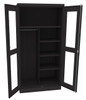 Tennsco CVD1471 Standard Wardrobe Cabinet with See Through Doors 36x18x72