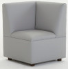 Brand New World FM0260-211 Modern Casual Enviro-Child Upholstery Cozy Corner Gray Chair