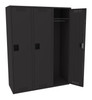 Tennsco STK-182172-C Unassembled Steel Single Tier 3 Wide Locker 54 x 21 x 78