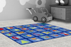 Alphabet Blues Rectangle - Joy Carpets 1628