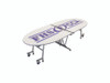 Elliptical Mobile Cafeteria Table - AmTab MTE1046
**Logo Top Sold Separately**