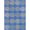 Joy Carpets 2012-C Simply Swirls Rug 5' 4" x 7' 8" Pastel