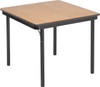 AmTab Square Folding Table with Plywood Core and Fixed Height