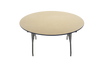 Round Folding Table with Particleboard Core and Fixed Height - AmTab